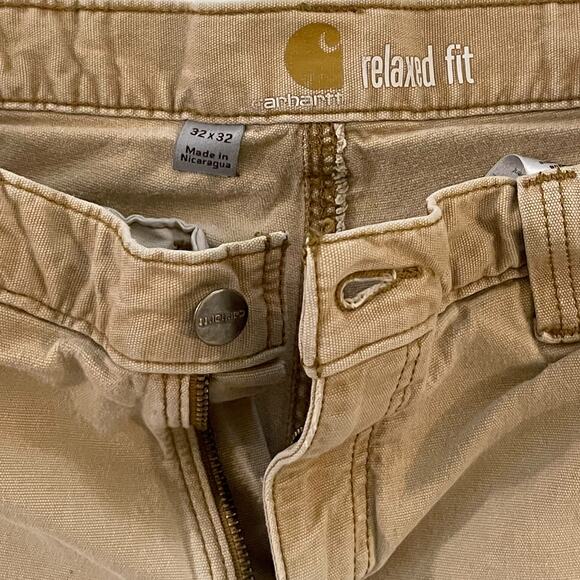 Vintage Carhartt Double Fronts – Distressed 32x32 Rugged Streetwear - Picture 3 of 8